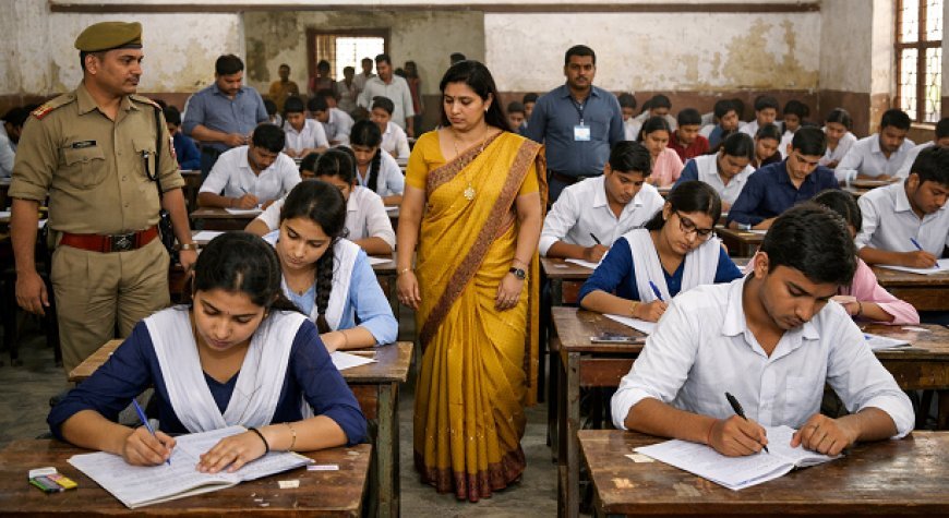 Hathras: हाथरस में यूपी बोर्ड परीक्षाएं शुरू, 44 हजार से अधिक परीक्षार्थी हुए शामिल।