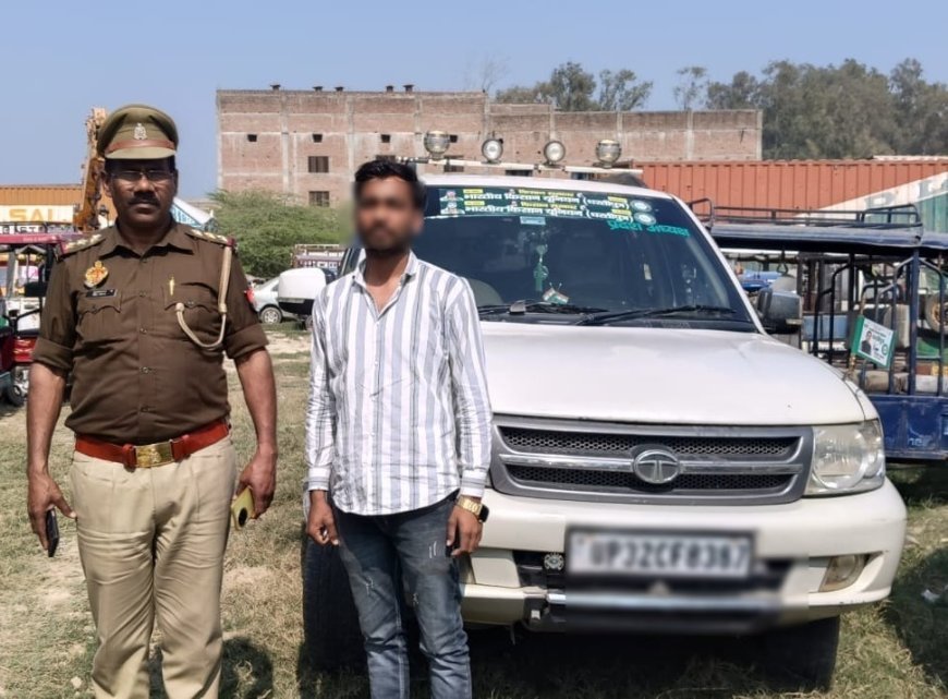 Hardoi : सोशल मीडिया पर वायरल वीडियो के आधार पर संडीला पुलिस की कार्रवाई, वाहन सीज
