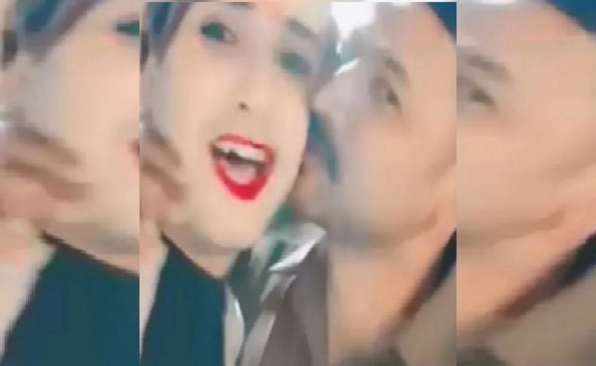 यूपी कानपुर में पुलिस कांस्टेबल ने ट्रांसजेंडर को सरेआम किस किया, वीडियो सोशल मीडिया पर तेजी से फैला।