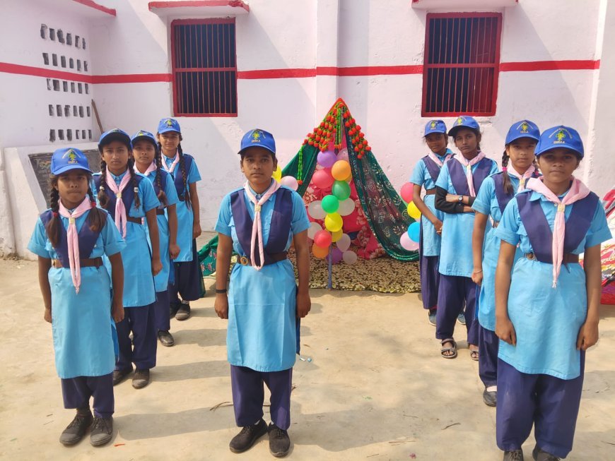 Kushinagar : कुशीनगर में उच्च प्राथमिक विद्यालय खेसिया मनसाछापर में स्काउट-गाइड शिविर का समापन