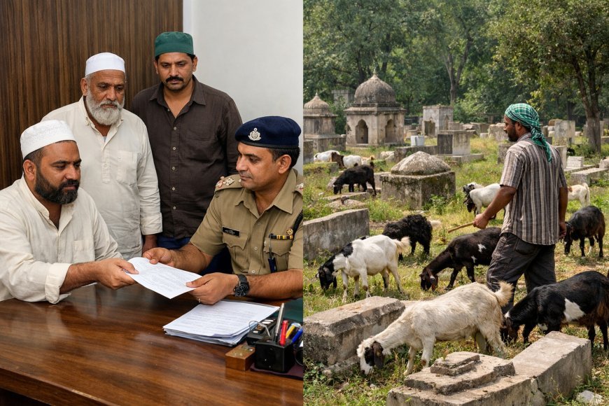 Bajpur : कब्रिस्तान में बकरियां चराने पर विवाद, कमेटी सदस्य को धमकी और मारपीट