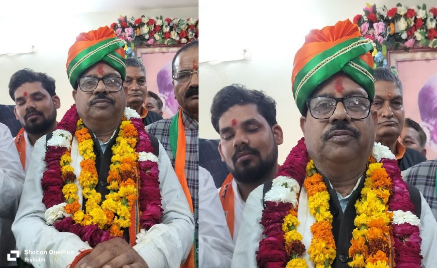 Lakhimpur- Kheri : लखीमपुर खीरी में भाजपा के नए जिलाध्यक्ष अरविंद गुप्ता का जोरदार स्वागत