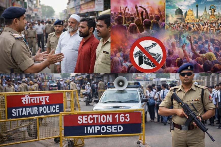 Sitapur : त्योहारों और परीक्षाओं के लिए प्रशासन सख्त, धारा 163 लागू, जुलूस-हथियार-डीजे पर रोक