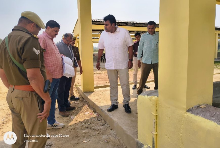 Sitapur : सिधौली में निर्माणाधीन गौसंरक्षण केंद्र का जिलाधिकारी ने किया निरीक्षण, गुणवत्ता और समयबद्ध काम पर दिए सख्त निर्देश