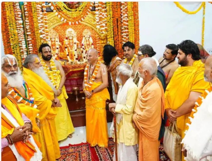 Ayodhya : अयोध्या के रामघाट पर श्री रामायणवेला मंदिर में प्राण प्रतिष्ठा महोत्सव भक्ति से संपन्न