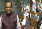 लोकसभा स्पीकर ओम बिरला सदन में लौटे, अविश्वास प्रस्ताव गिरने के बाद दी सफाई।