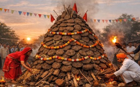 होलिका दहन 2026: इन चीजों के बिना पूजा अधूरी मानी जाती है, गोबर के उपले, कलावा और नारियल से शुरू होती है होलिका पूजन की तैयारी