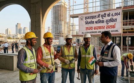 Lucknow: इजराइल में यूपी के 6,004 निर्माण श्रमिक सुरक्षित, राज्य सरकार सतर्क। 