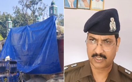 सम्भल में होली से पहले एहतियात: जुलूस मार्ग की मस्जिदें तिरपाल से ढंकीं, प्रशासन का फैसला सराहा गया।