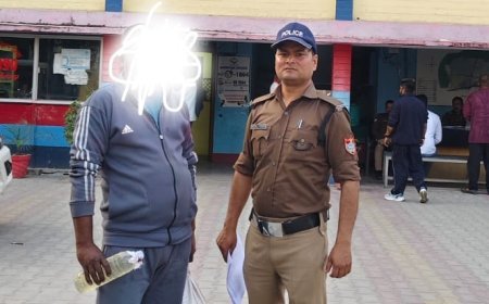 Udham Singh Nagar: 20 लीटर कच्ची शराब के साथ अभियुक्त गिरफ्तार। 