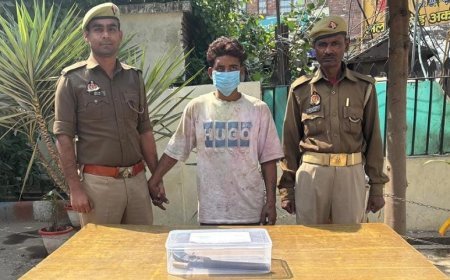 Hardoi: अवैध तमंचा और कारतूस के साथ युवक गिरफ्तार, पुलिस ने भेजा जेल। 