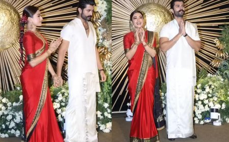 Vijay-Rashmika Wedding: फैंस के साथ मनाया शादी का जश्न: विजय देवरकोंडा और रश्मिका मंदाना का ‘बंथी भोज़नालु’ बना चर्चा का विषय।