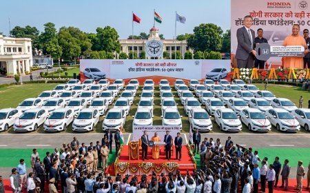 Lucknow: योगी सरकार को बड़ी सौगात! होंडा इंडिया फाउंडेशन देगा 50 QRV वाहन। 