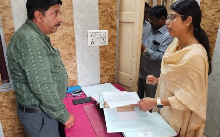 Hardoi : हरदोई की मुख्य विकास अधिकारी ने शाहाबाद ब्लॉक का किया निरीक्षण