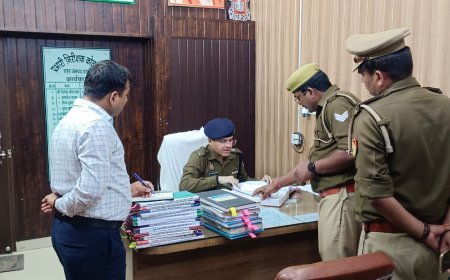 Hardoi : अपर पुलिस अधीक्षक पूर्वी ने कोतवाली शहर थाने का अर्धवार्षिक निरीक्षण किया