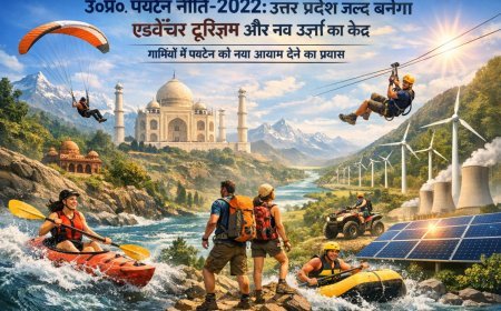 उ०प्र० पर्यटन नीति-2022: उत्तर प्रदेश जल्द बनेगा एडवेंचर टूरिज्म और नव ऊर्जा का केंद्र, गर्मियों में पर्यटन को नया आयाम देने का प्रयास। 