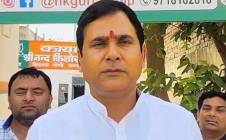 गाजियाबाद के लोनी विधायक नंदकिशोर गुर्जर को पाकिस्तान से मिली मौत की धमकी।