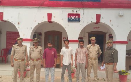 Barabanki : बाराबंकी में बैग लूटने वाले तीन आरोपी पुलिस के हत्थे चढ़े