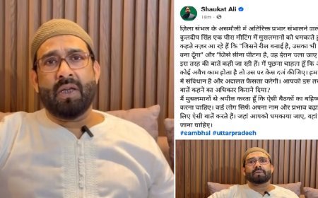 Sambhal: सीओ की कथित टिप्पणी पर AIMIM प्रदेश अध्यक्ष का हमला, बोले 'धमकाने का अधिकार किसने दिया?'