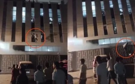 नोएडा में बिजली मीटर फैक्ट्री में भीषण आग, दूसरी, तीसरी और चौथी मंजिल से कूदे लोग, 37 कर्मचारी घायल।