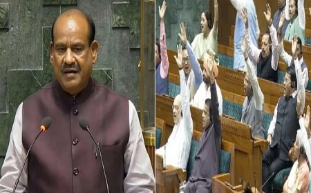 लोकसभा स्पीकर ओम बिरला सदन में लौटे, अविश्वास प्रस्ताव गिरने के बाद दी सफाई।