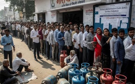 पेट्रोलियम मंत्रालय का दावा: LPG की कोई कमी नहीं, पैनिक बुकिंग से उत्पन्न हुई परेशानी तो फिर लाइन में क्यों खड़े हैं लोग?