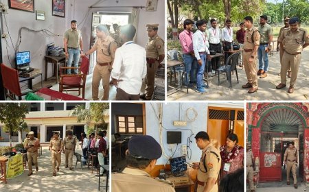 Hardoi: एसपी हरदोई का परीक्षा केंद्रों पर औचक निरीक्षण, उप निरीक्षक भर्ती परीक्षा शांतिपूर्ण संपन्न।