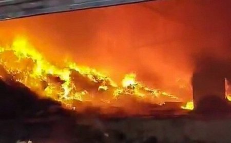 दक्षिण दिल्ली के नेचर बाजार में भीषण आग लगी, अंधेरिया मोड़ इलाके में करीब 50 दुकानें जलकर राख