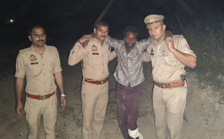 Ballia: 25 हजार का इनामिया पुलिस मुठभेड़ में गिरफ्तार, पैर में लगी गोली। 