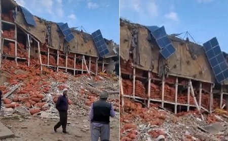 Hathras: कोल्ड स्टोरेज की दीवार गिरने से हजारों पैकेट आलू दबे। 