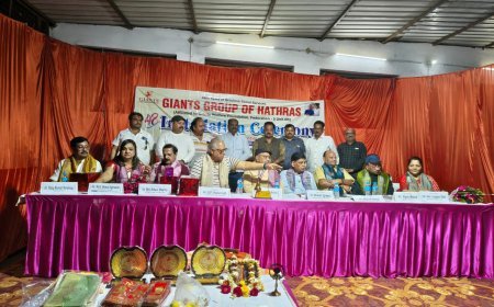 Hathras : जायंट्स ग्रुप ऑफ हाथरस का 48वां अधिष्ठापन समारोह संपन्न, विजय कुमार वार्ष्णेय बने अध्यक्ष