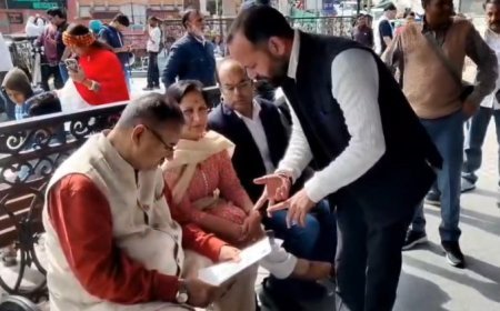 Mussoorie : मसूरी में क्षतिग्रस्त राष्ट्रीय राजमार्ग का निरीक्षण, मंत्री गणेश जोशी ने दिए सख्त निर्देश