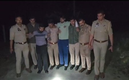 Saharanpur: लूट के आरोपियों से पुलिस की मुठभेड़, दो घायल गिरफ्तार, तमंचे व नकदी बरामद। 