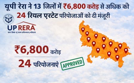 Lucknow: यूपी रेरा ने 13 जिलों में ₹6,800 करोड़ से अधिक की 24 रियल एस्टेट परियोजनाओं को दी मंजूरी। 