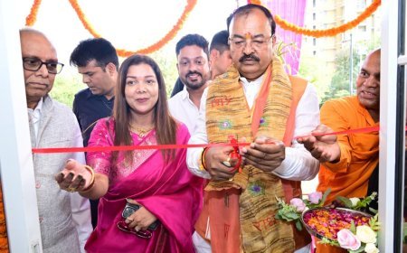 Lucknow : उप मुख्यमंत्री केशव प्रसाद मौर्य ने होम्योपैथिक क्लीनिक का किया उद्घाटन
