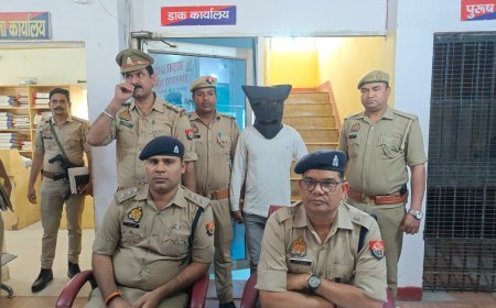 Hathras : रंगदारी मांगने वाला शातिर आरोपी हरियाणा से गिरफ्तार