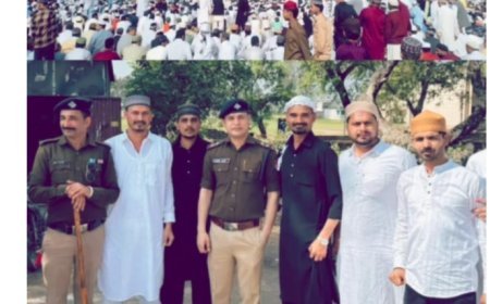 Bajpur : सुल्तानपुर पट्टी में ईद उल फितर की नमाज अदा की गई, अमन और भाईचारे की दुआ मांगी