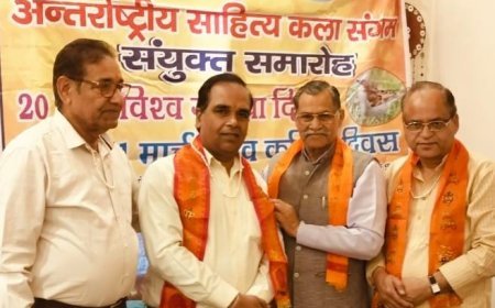 Sambhal : 'चूहे मार दवाई से नहीं मरते चूहे'… कविता के मंच से गूंजा व्यंग्य, गौरैया और साहित्य के नाम यादगार आयोजन