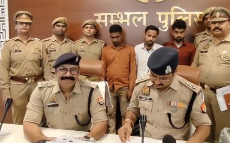 Sambhal : हैक आईडी से बन रहे थे फर्जी आधार कार्ड: बहजोई पुलिस की बड़ी कार्रवाई, 3 गिरफ्तार