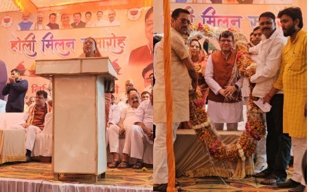 Hardoi : ग्राम कौंढ़ा हरदोई में आयोजित हुआ होली मिलन समारोह