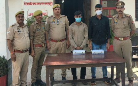 Hardoi : कासिमपुर पुलिस ने अवैध हथियारों के साथ दो आरोपियों को पकड़ा