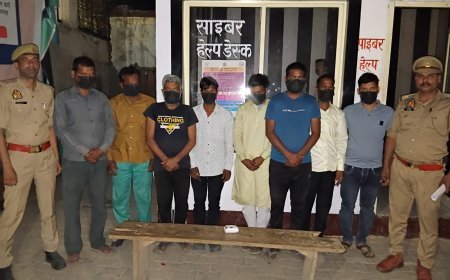 Hardoi : शाहाबाद पुलिस ने जुआ खेलते आठ लोगों को पकड़ा