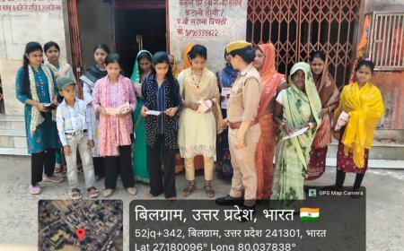 Hardoi : बिलग्राम में मिशन शक्ति अभियान के तहत महिलाओं और बालिकाओं को जागरूक किया