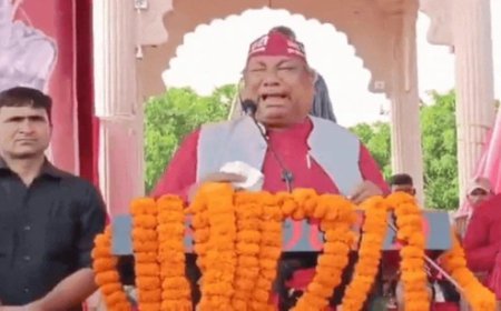 गोरखपुर में छलका कैबिनेट मंत्री संजय निषाद का दर्द: मंच पर संबोधन के दौरान फूट-फूट कर रोए निषाद पार्टी प्रमुख