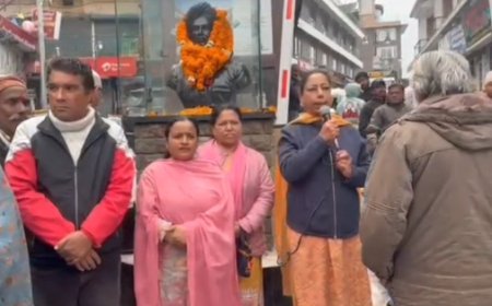 Mussoorie : मसूरी में भगत सिंह, सुखदेव और राजगुरु को किया याद, इप्टा ने दी श्रद्धांजलि