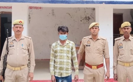 Hardoi : थाना टंडियावां पुलिस ने 25 हजार रुपये के इनामी आरोपी को किया गिरफ्तार