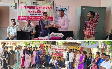 Hardoi: मल्लावां- बेहंदर में 'माय भारत युवा मंडल विकास अभियान' के तहत युवाओं की बैठक, खेल व स्वच्छता के प्रति किया जागरूक। 