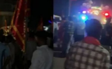 रामनवमी पर सांप्रदायिक तनाव: गढ़वा और अहिल्यानगर में शोभायात्रा पर भारी पथराव, पुलिसकर्मी समेत कई घायल।