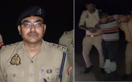 हरदोई में डबल मर्डर केस का खुलासा: सुरसा पुलिस मुठभेड़ में तीन आरोपी गिरफ्तार, दो घायल। 
