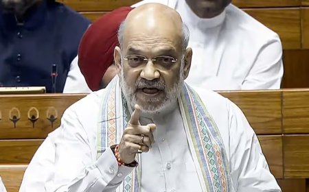 अमित शाह का लोकसभा में बड़ा बयान: 'इंदिरा गांधी की सत्ता ललक के कारण देश में फैला नक्सलवाद का जहर'।